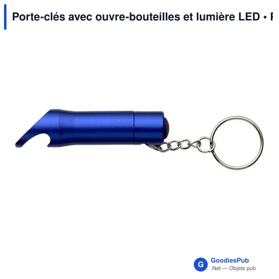 Porte-clés avec ouvre-bouteilles et lumière LED - Image 9
