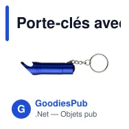 Porte-clés avec ouvre-bouteilles et lumière LED - Miniature 10