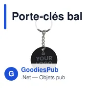 Porte-clés ballon de football en acier inoxydable recyclé Ciro - Miniature 4