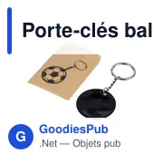 Porte-clés ballon de football en acier inoxydable recyclé Ciro - Miniature 6