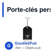 Porte-clés personnalisable en aluminium avec logo - Belai - Miniature 12