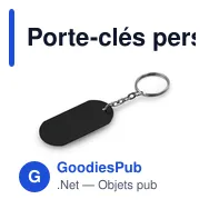 Porte-clés personnalisable en aluminium avec logo - Belai - Miniature 9