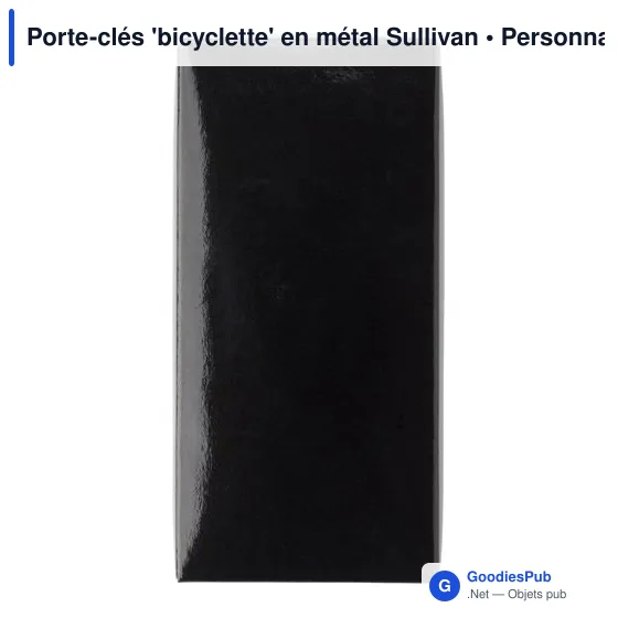 Porte-clés personnalisable en métal avec logo - Bicyclette Sullivan - Image 3