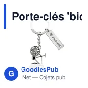 Porte-clés personnalisable en métal avec logo - Bicyclette Sullivan - Miniature 4