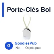 Porte-Clés Bolky personnalisable avec logo pour entreprises - Miniature 1