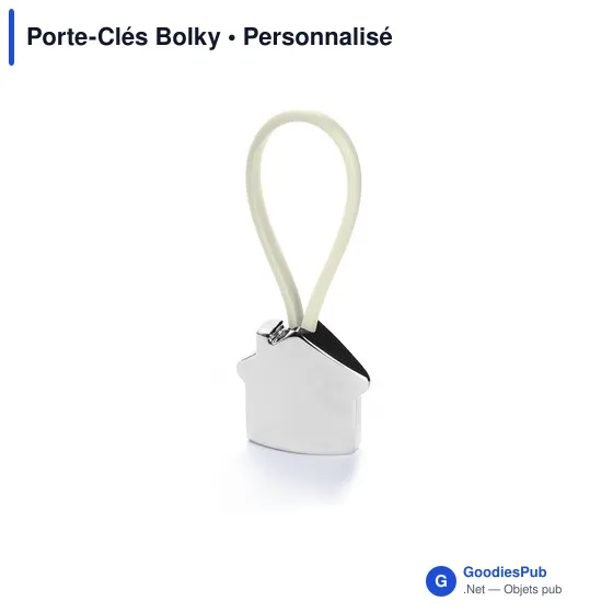 Porte-Clés Bolky personnalisable avec logo pour entreprises - Image 1