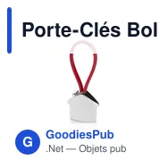 Porte-Clés Bolky personnalisable avec logo pour entreprises - Miniature 2