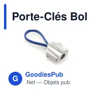 Porte-Clés Bolky personnalisable avec logo pour entreprises - Miniature 3
