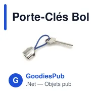 Porte-Clés Bolky personnalisable avec logo pour entreprises - Miniature 5