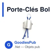 Porte-Clés Bolky personnalisable avec logo pour entreprises - Miniature 10