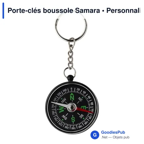 Porte-clés boussole Samara