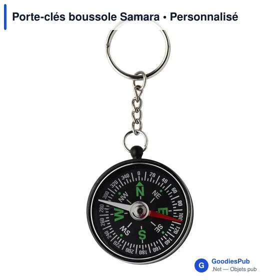 Porte-clés boussole Samara - Image 1