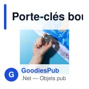 Porte-clés boussole Samara - Miniature 3