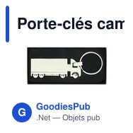 Porte-clés camion personnalisable avec logo - Zane - Miniature 2