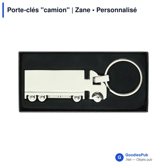 Porte-clés camion personnalisable avec logo - Zane - Image 2