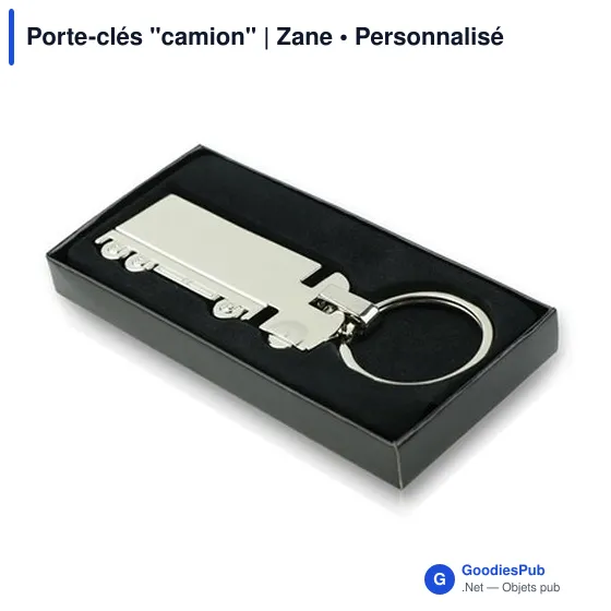 Porte-clés camion personnalisable avec logo - Zane - Image 3