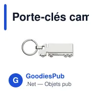 Porte-clés camion personnalisable avec logo - Zane - Miniature 4
