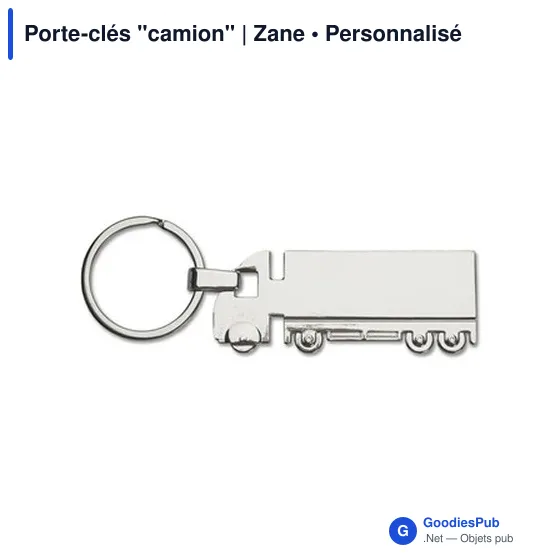 Porte-clés camion personnalisable avec logo - Zane - Image 4