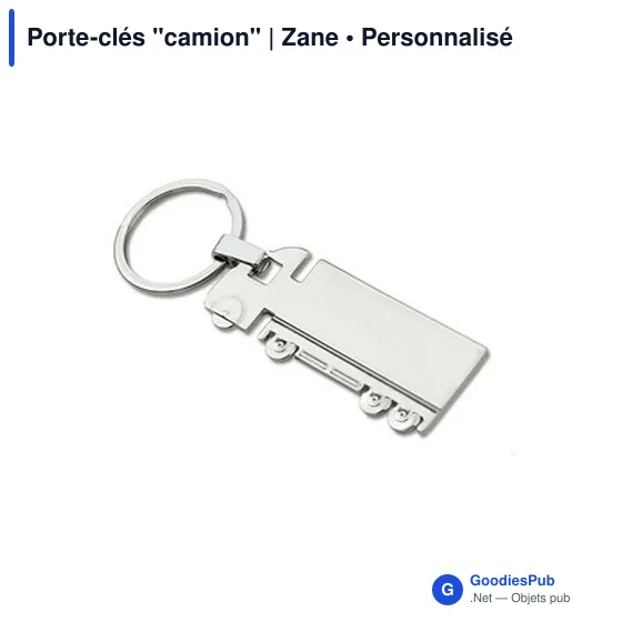 Porte-clés camion personnalisable avec logo - Zane - Image 5