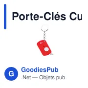 Porte-Clés Cutter personnalisable avec logo - Darson - Miniature 6