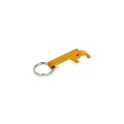 Variante Or - Porte-clés décapsuleur personnalisable en aluminium coloré avec logo - Classique