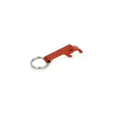 Variante Orange - Porte-clés décapsuleur personnalisable en aluminium coloré avec logo - Classique