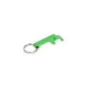 Variante Vert - Porte-clés décapsuleur personnalisable en aluminium coloré avec logo - Classique