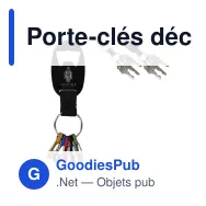 Porte-clés décapsuleur personnalisable en aluminium recyclé avec logo - Recycled Opener - Miniature 1