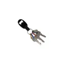 Variante Noir - Porte-clés décapsuleur personnalisable en aluminium recyclé avec logo - Recycled Opener