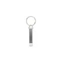 Variante Argent - Porte-clés décapsuleur personnalisable en aluminium coloré avec logo - Slim Opener