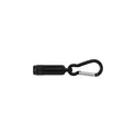 Variante noir - Porte-clés en aluminium avec mousqueton Tracy