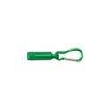 Variante vert - Porte-clés en aluminium avec mousqueton Tracy