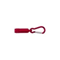 Variante rouge - Porte-clés en aluminium avec mousqueton Tracy
