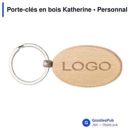 Porte-clés en bois Katherine