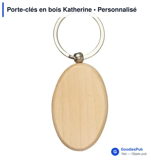 Porte-clés en bois Katherine - Image 2