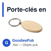 Porte-clés en bois Katherine - Miniature 4