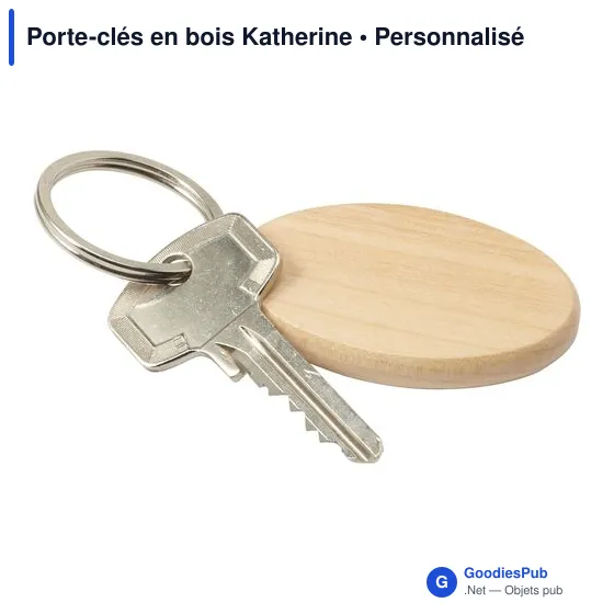 Porte-clés en bois Katherine - Image 5