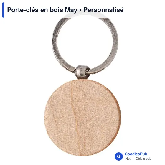 Porte-clés en bois May - Image 1