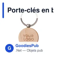 Porte-clés en bois May - Miniature 3