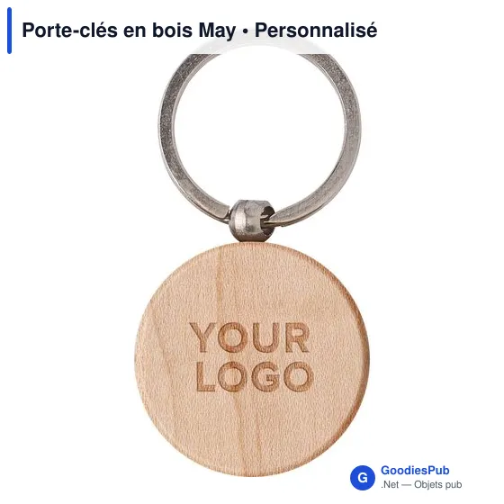 Porte-clés en bois May - Image 3