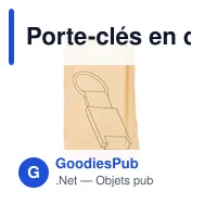 Porte-clés en denim personnalisable avec logo - Ori - Miniature 5