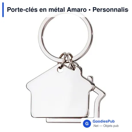 Porte-clés en métal Amaro