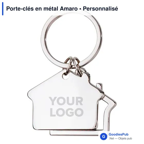 Porte-clés en métal Amaro - Image 2