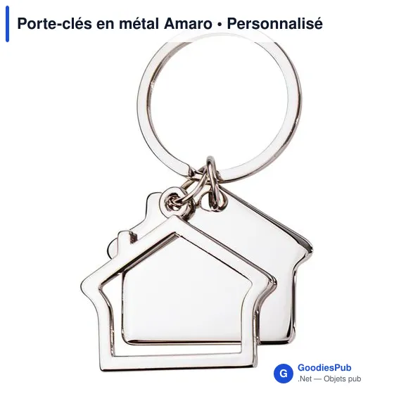 Porte-clés en métal Amaro - Image 3