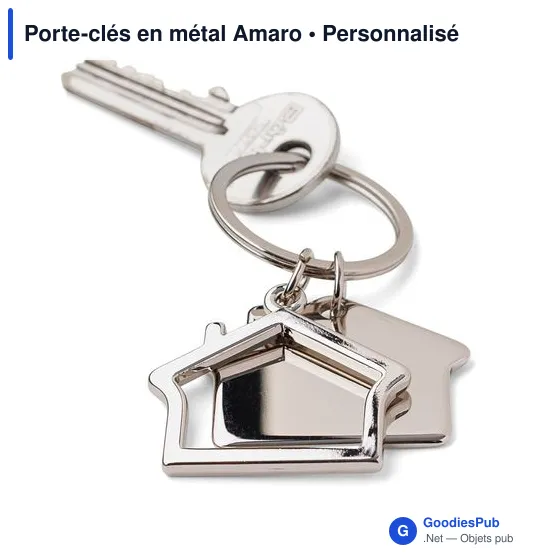 Porte-clés en métal Amaro - Image 5