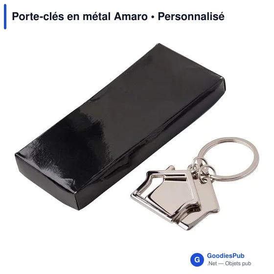 Porte-clés en métal Amaro - Image 6