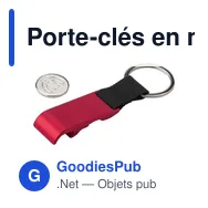 Porte-clés en métal personnalisable avec décapsuleur et logo - Lionel - Miniature 6