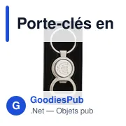 Porte-clés en métal avec décapsuleur Soren - Miniature 4
