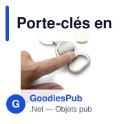 Porte-clés en métal avec décapsuleur Soren - Miniature 5