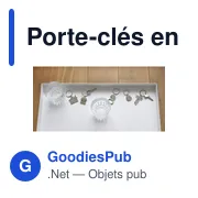 Porte-clés en métal avec décapsuleur Soren - Miniature 6
